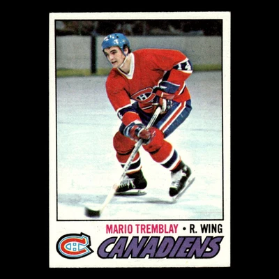 Mario Tremblay #163 1977 Topps Montreal Canadiens Hockey Card NHL EX - Image 1 of 3