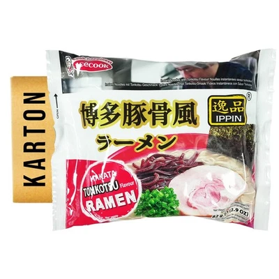 SALE,MHD19.12.25! Acecook Ippin Tonkotsu Ramen Nudeln Nudelsuppe 90x82g - Bild 1 von 2