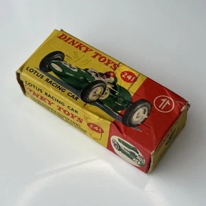 Coche de carreras Dinky Lotus 21 241 SOLO CAJA ORIGINAL vintage 1963-70 - Imagen 1 de 12