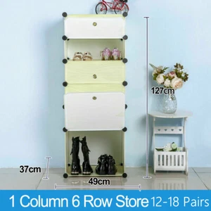 12-18 Pairs Shoe Storage Cabinet Organiser Cupboard Dustproof Shoe Boot AU - Picture 1 of 5