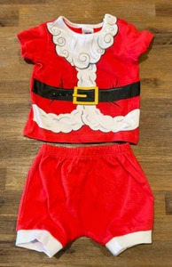 BABY size 000 CHRISTMAS SANTA Summer PYJAMAS  NEW  outfit costume pjs 252 - Picture 1 of 2