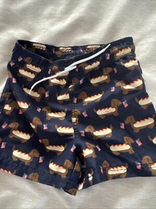 Janei And Jack Boys Swim Shorts Hot Dogs Size 4 - Picture 1 of 3
