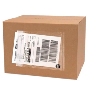 200 4.5x5.5 Clear Packing Invoice List Pouches Shipping Labels Envelope Adhesive - Picture 1 of 5