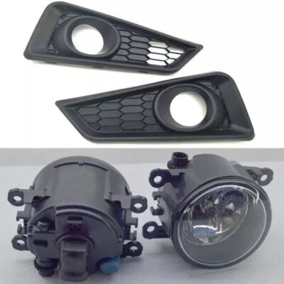 Front Bumper Fog Light Lamp Bulb Cover Bezel Trim Kit For Honda City 2014-2017 - image 1 of 4