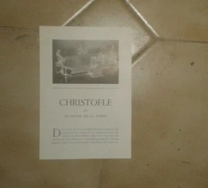 Christofle et le décor de la table. Prospectus. - Foto 1 di 1