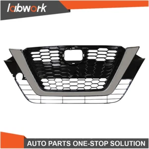Labwork Upper Bumper Grill For 2019-2021 Nissan Altima 2.0L/2.5L Black Plastic - Picture 1 of 12