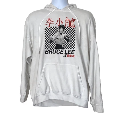Sudadera con Capucha Bruce Lee Para Hombres XL Blanca Artista Marcial Americano Hong Kong Sudadera Foto 1 de 4