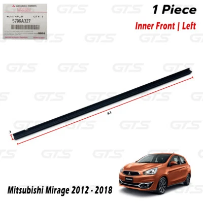 For Mitsubishi Mirage Space Star 12 2018 Front Lh Inner Weatherstrip Door Belt - Image 1 of 4