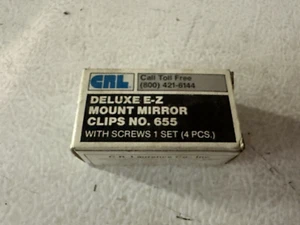 CRL 655 E-Z Mount Mirror Clip Set New/old stock-Ships free-100% to Charity - Picture 1 of 6
