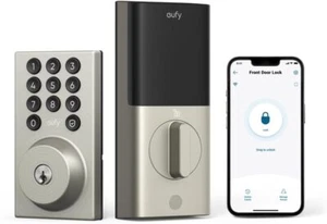 Cerradura inteligente eufy C30 cerradura de puerta de entrada sin llave bloqueo automático cerrojo WiFi incorporado - Imagen 1 de 6
