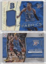 2015-16 Panini Spectra Franchise Fabrics Silver Prizm /49 Russell Westbrook #55