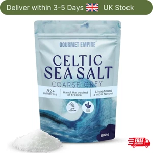 Celtic Sea Salt Organic 500g Coarse Light Grey 82+ Natural Minerals Celtic Salt - Picture 1 of 7