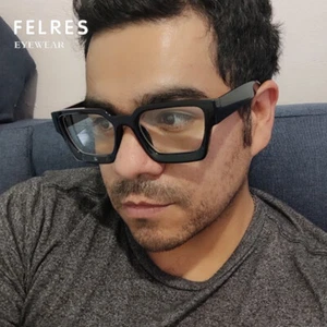 Hombres Mujeres Cuadradas Anti Luz Azul Gafas Ópticas Lente Transparente Marco Completo Gafas - Imagen 1 de 41