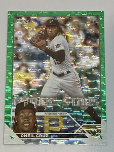 2023 Topps Series 1 ONEIL CRUZ #285 Future Star Green Foil #068/499 - Picture 1 of 3