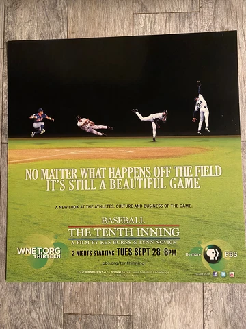 BASEBALL THE TENTH INNING Subway POSTER Omar Vizquel CAL RIPKEN JR Griffey JR Cover