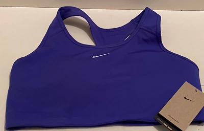 NIKE Training Medium Support Sports Bra Purple/Periwinkle BV3636-430 Womens XL - Image 1 of 3