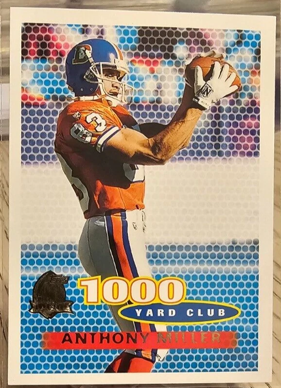 1996 Topps 1000 Yard Club Anthony Miller #256 Denver Broncos - Image 1 of 2