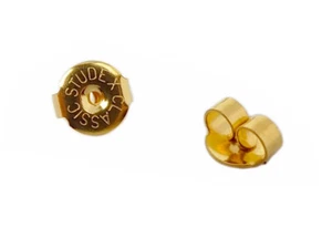 STUDEX Erstohrstecker Stopper Ohrstecker Verschluss Ohrmutter Edelstahl vergolde - Bild 1 von 1