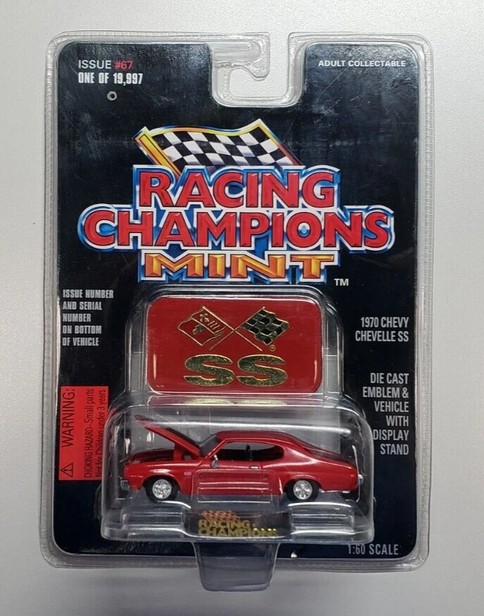 2 Racing Champions MINT Issue#36 1963 Chevy Corvette Split Window Bright Red