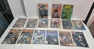 DC Comics lot of 15 LOBO comic books in sleeves vtg - Picture 1 of 19