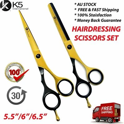 Barber Professional Hairdressing Scissors Salon Hair Cutting Scissors Shears Set - Image 1 of 2