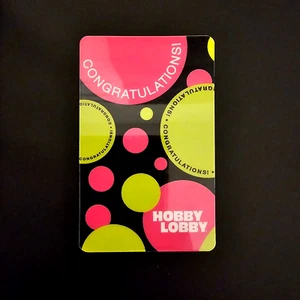 Hobby Lobby Pink & Green Polka NEW COLLECTIBLE GIFT CARD $0 #1111 - Picture 1 of 1