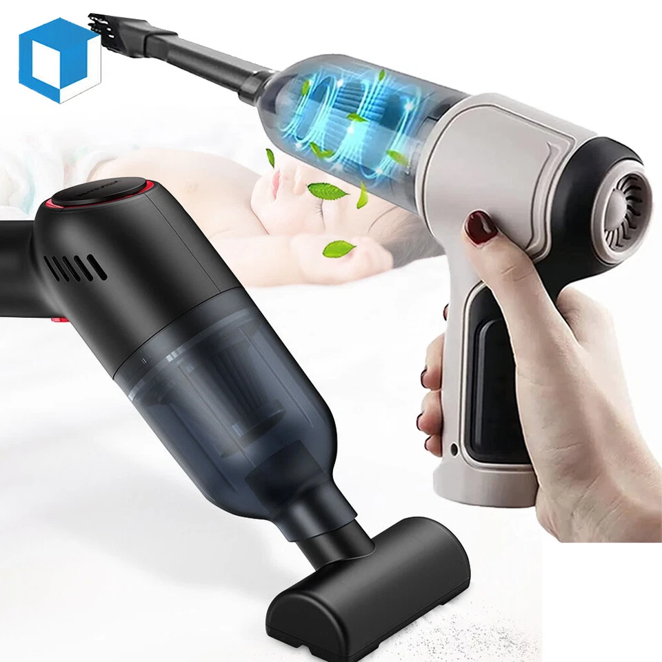 Car Vacuum Cleaner Duster Cordless Portable Rechargeable Wet&Dry Strong Suction - Image 1 of 1