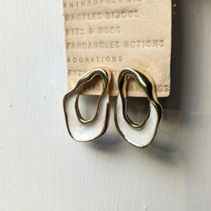 Anthropologie Irregular Front Facing Hoop Earrings - Picture 1 of 3