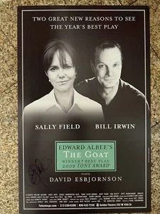 Sally Fields Signed The Goat Broadway Poster Window Card - Picture 1 of 2