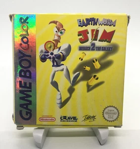 NINTENDO GAMEBOY COLOR - EARTHWORM JIM AMENAZA 2 THE GALAXY BOX ONLY PAL JUEGO REINO UNIDO - Imagen 1 de 6