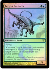 MTG X1: Trygon Predator *FOIL*, Dissension, U, Moderate Play