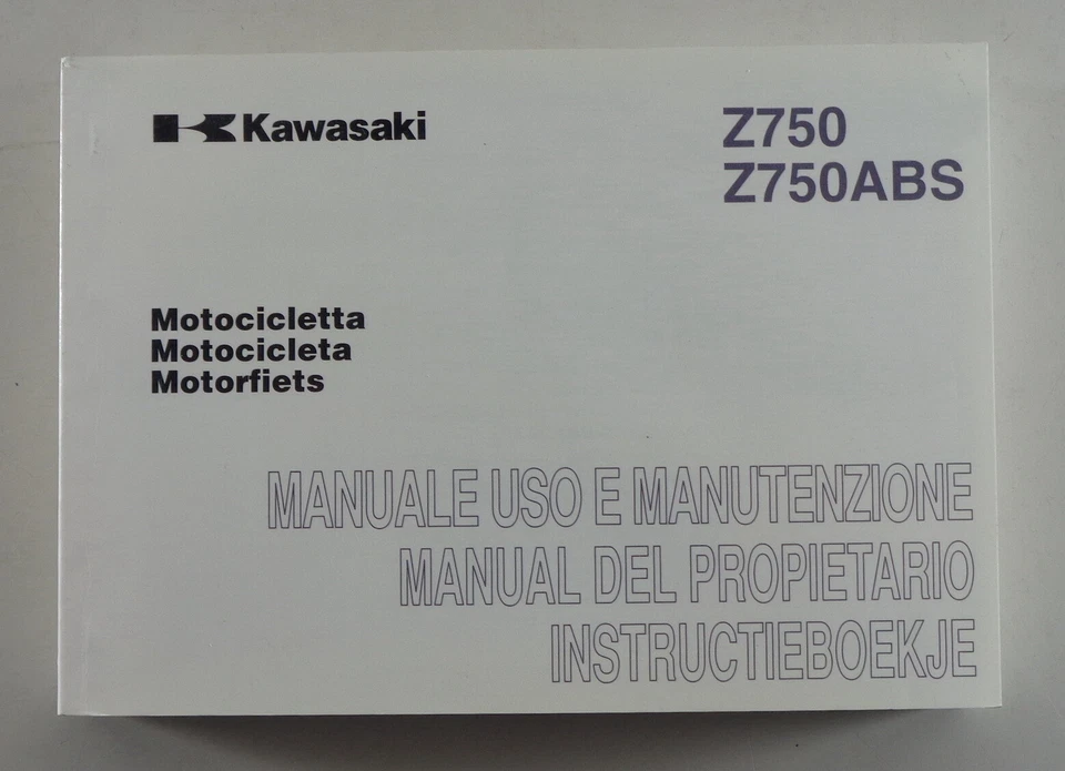 Manual Kawasaki Z 750 / Z 750 ABS von 04/2008 IT / ES / NL - Bild 1 von 1