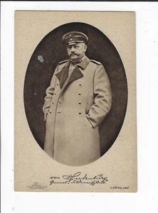 Generalfeldmarschalls von Hindenburg Portrait RPPC Postcard p2120 - Picture 1 of 2