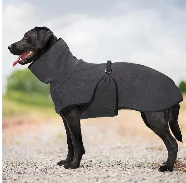 Hunde-Kapuzenpullover Aus Fleece – Weich, Mit Tasche, Für Mittelgroße Hunde (Gr. M)