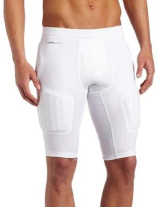 NWT Adidas Techfit CLIMACOOL Men's 5-Pad Padded Compression Shorts - White - Picture 1 of 2