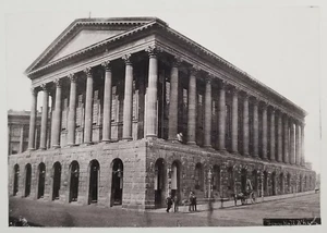 Fotograbado antiguo Ayuntamiento de Birmingham Inglaterra Reino Unido - Imagen 1 de 5