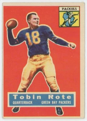 1956 Topps Tobin Rote Green Bay Packers #55 - Image 1 of 2
