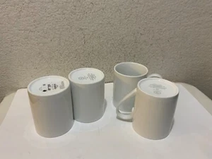Set x4 Tazze Collezione Martha Stewart Classic Whiteware Macy's Exclusive - Foto 1 di 8