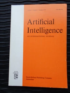 Artificial intelligence 1974 Journal AI Tappert Dixon Sacerdoti Wulfeck Sobel 3D - Picture 1 of 14