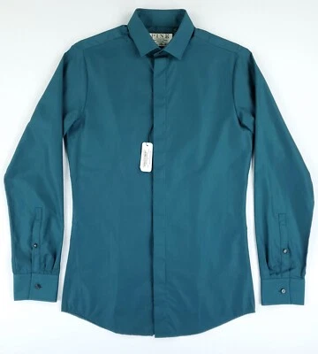 Camisa de vestir Thomas rosa para hombre 14 33 Wilford lisa BC súper ajustada nueva con etiquetas $185 Foto 1 de 4