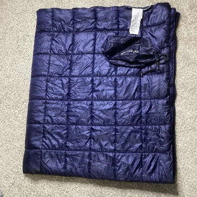 Eddie Bauer Navy Packable Quilted Blanket Primaloft 60”x70” - Image 1 of 4