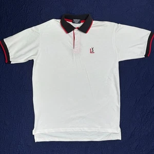 Polo de golf PGA TOUR blanco para hombre L hecho en EE. UU. bordado cuello LEER - Imagen 1 de 7