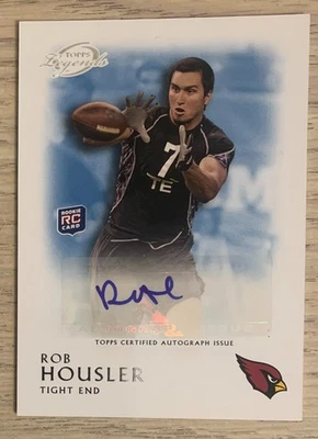 2011 Topps Legends - Autograph Card - Rob Housler RC - Arizona Cardinals - Image 1 of 2