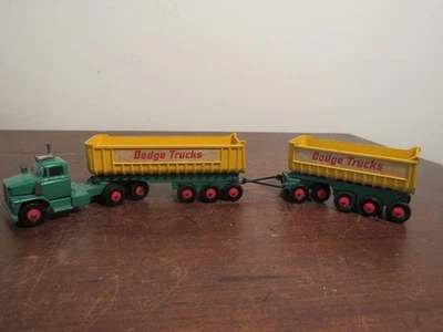 Lesney Matchbox King Size K-16 Dodge Tractor With Twin Tippers Diecast Truck - Image 1 of 4