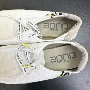 Hey Dude Womens Wendy Star White Size 11 Slip On Walking Comfort Shoes - Picture 1 of 5