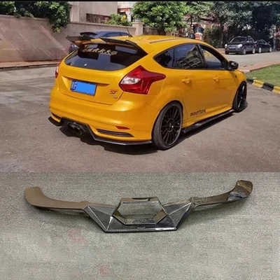 For 2012-2014 Ford Focus ST Real Carbon Fiber Body Kit Rear Bumper Diffuser Lip - Image 1 of 4