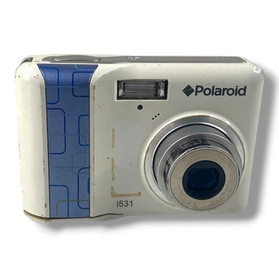 Polaroid i531 Digital Camera 5mp 4X Zoom White Tested And Works! - Image 1 of 4