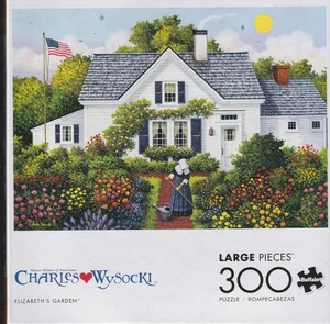 Charles Wysocki 300 Pc Buffalo Games Jigsaw Elizabeth’s Garden NIB - Picture 1 of 1