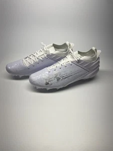 Under Armour Blur Smoke Suede 2.0 MC Football Cleats Men 3027978-101 White Sz 13 - Picture 1 of 9