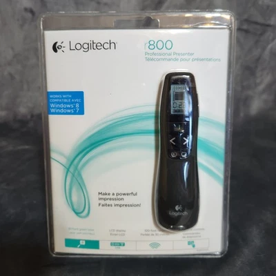 NEW Logitech Professional Slideshow Remote Laser Pointer Presenter Model R800 - Image 1 of 4
